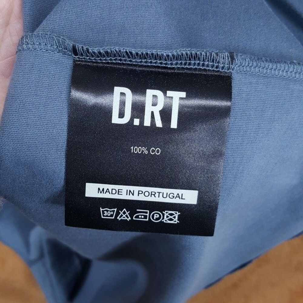 D.RT Shirt Mens Large Blue Gray Pullover Crew Short Sleeve Cool Graphic T-Shirt - Picture 5 of 6